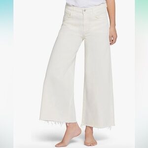 Current Elliot The Dusty Wide Leg Jean in White Women’s Size 30 NWT